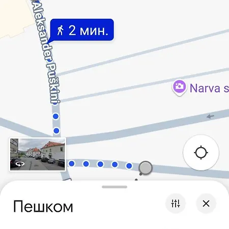 아파트 Narvacenter 2, рядом с границей 나르바